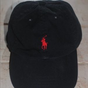Authentic Adjustable Black Polo Hat